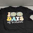 TIEEI Women 100 Days of School Shirt 100th Day of School T-Shirts Teacher Life Tee Tops, XL