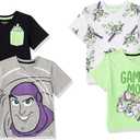 Amazon Essentials Boys Short-Sleeve V-Neck T-Shirts (Small)