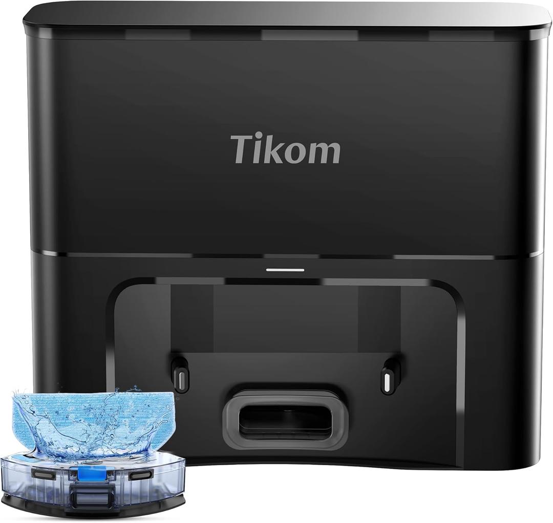 Tikom Self-Empty Base Only for 6000Pa L8000 Pro Robot Vacuum, 3L Bag Holds up to 90 Days of Dust (SD40)