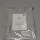 Central Park Grey Ombre Waffle Weave Shower Curtain Water Resistant Decorative Gradient Print Bathroom Spa Hotel Fabric Shower Curtain Liner with 12 Grommets(Cream White/Gray, 70"x72")