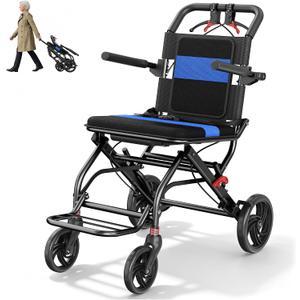 Transport Wheelchair Lightweight Foldable，Compact Travel Wheelchair, 
Product Dimensions	35"L x 20.5"W x 22.63"H