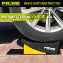PRIME 1 RV Camper Levelers 6-Inch, 2 Packs Heavy Duty Wheel Chock Ramp for RVs, Campers & Trailers, Tire Stop Block & Trailer Wheel Stop Honeycomb Grip, Anti-Slip Base for Cars, Trucks, SUVs