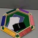 Vamslove Shut The Box Game for 6 Player with 12+4 Dice - Colorful 6 Sided Wooden Board Math Number Games for Kids Adults Families Party Club (Instructions Included)