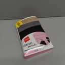 Hanes Women's Comfort, Period. Women's Hipster Period Underwear, Moderate Leaks Protection, Washable Hipster Panties, 3-pack, XL, Gray, Black, Brown