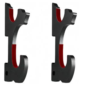 Eforlife 2/Set Sword Hook Wall Mount Samurai Sword Hanger Display Holder Adjustable for Katana Wakizashi Tanto Genji Sword Weapon Rack (2-Tier Padded)