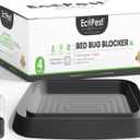 Bed Bug Interceptors  4 Pack | Bed Bug Blocker (XL) Interceptor Traps (Black) | Extra Large Insect Trap, Monitor, and Detector for Bed Legs