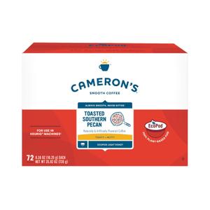 Cameron's Coffee Single Serve Pods, Toasted Southern Pecan, 72 Count (Pack of 1)
