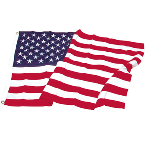 American Flags for Outside  (Pack of 3) -American Flag with Embroidered Stars and Sewn Stripes US Flag 3x5 Heavy Duty Outdoor Made in USA for High Wind- All Weather Flags