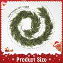 Christmas Cedar Garland Artificial Realistic Real Touch Soft and Thickness Greenery Faux Cedar Pine Garlands for Home Fireplace Table Mantel Indoor Outdoor Holiday Party Xmas Winter Decoration9FT