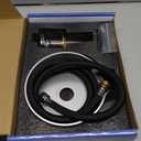 Glass Rinser for Kitchen Sink, High Pressure 360 Degree Rotating Spout Glass Rinser with Pull-out Spray Gun Design, Glass Cup Cleaner Sink Attachment Washer Baby Bottle, Glass Cup, Wine Glass (Silver)