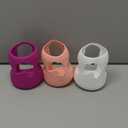 3 Pack Silicone Sleeves for Dr. Brown's Natural Glass Baby Bottles, Anti Breakage Baby Bottle Holder, Compatible Dr. Brown Wide-Neck Glass Baby Bottles 5 oz (White+Pink+Purple)
