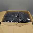 6 Panel Black Ceiling Drapes - 5ft x 40ft Wedding Arch Draping Fabric - Sheer Voile Chiffon Curtains - Decorations for Party, Ceremony, Stage