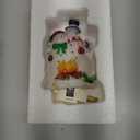 Roman Snowmen Couple by Campfire 8 Inch Acrylic Swivel Plug-in Bubble Night Light