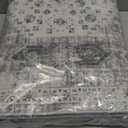 RUUGME 2'6x12 Hallway Runner Rug - Vintage Washable Kitchen Rugs with Non Slip Backing Soft Stain Resistant Carept for Living Room Bedroom Indoor Home Decor Floor Mat for Bathroom (2'6''x12', Grey)