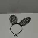 Rabbit Ears Headband Hallowmas Headbands Hair Accessories for Women Exquisite Lace Animal Ears Makeup Cosplay Party Supplies 1Pcs