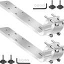 2 Set 58182 Grill Rail Mount Bracket Compatible with Any Kuma Grill and RV Boat Camping, Be Used On 7/8" - 1-1/4" Round Horizontal Railings Or On 1-1/4" Square Railings