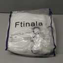 Off White Pinch Pleated Sheer Sliding Glass Door Curtains, Rustic Linen Look Light Filtering Curtains & Drapes 84 Inches Long, Textured Modern Farmhouse Ceiling Window Curtain Panels