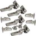 Blum CLIP top BLUMOTION Soft-Close Hinges, 110 degree, Self closing, Face Frame, with Mounting Plates (Inset - 4 pack)