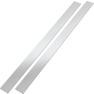 2 Pcs Stainless Steel Trim Strips 304 Brushed Stainless Steel Metal Finishing Sheet Metal Gap Strip Filler Trim for Kitchen Tools(2 x 30 Inch,Silver)
