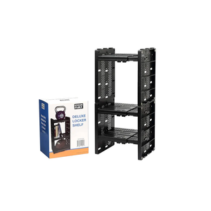 Deluxe School Locker Organizer with 3 Adjustable Shelves - Fits Lockers from 8.75" and 12.5" Wide