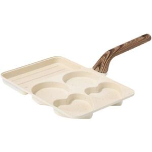 Breakfast Grill Pan | 5-Cup, Divided Nonstick Frying Pan, 10.7 Inch Sectional Rectangle Grill Skillet, Versatile Egg Frying Pan for Cooking Steak, Pancake or Egg, All Stoves Compatible