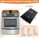 [2 PACK]Upgraded A122BA A122B Range/Cooktop Radiant Element Cartridge Black Compatible with Jenn Air Cooktop Replacement Parts, Electric Slide-in Ranges For Jenn-Air Designer Series Cook-Top/Range