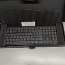 Wireless Keyboard and Mouse Combo, Silent Full-Size Computer Keyboard with Calculator Button, 2400 DPI Mice, Quiet Click, Slim Cordless USB Set for Laptop PC Windows Mac - Black