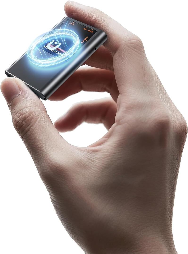 Magnetic Voice Activated Recorder  (7000 Hours) Voice Recorder with DSP 5.0AI Noise Cancellation  64GB Portable Recording Device, Voice Recorder with Playback for Work, Meetings, Lectures