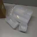 25 PCS Plastic Drawer Organizer Set, 4-size Clear Bathroom and Vanity Desk Drawer Organizer Trays, Non-Slip Versatile Storage Bins for Makeup Jewelry Office Kitchen Gadgets