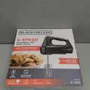 6-Speed Easy Storage Hand Mixer with 5 Attachments & Storage Case, Black