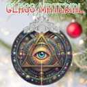 Christmas Ornaments, 3" Stained Glass Christmas Decor, Ornaments for Christmas Tree, Christmas Tree Decorations, Gifts for Women Men, Perfect for Holiday Party, Window, Tree, Home Decor - Wisdom Eye