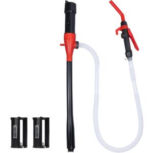 Portable Electric Siphon Pump for Gas and Diesel, Battery Operated Fuel Transfer Pump, 3.5GPM Flow, Oil Extractor 1/2" Discharge Tube, 35.4" Long- Ideal Gasoline Transfer Pump
