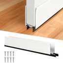 1" x 35.5" White Aluminum Storm Door Sweep Replacement Weatherproof Bottom Seal for Security Doors (1, White)