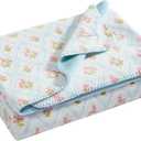 Laura Ashley - Plush Throw Blanket, 50x70, Soft and Warm with a Lightweight Feel, Reversible Trellis Floral Design, Pinfords Trellis Blue