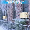 Ribbonlic 2 Pack Window Air Conditioner Cover for Outside Winter Windproof 3 Layer Insulation Window Air Conditioner Freeze Protection Cover for Outdoor Ac Unit(21" w X 16" d X 15" h,Beige)