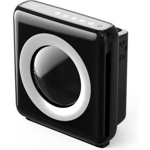 Coway AP-1512HH Mighty Air Purifier with True HEPA and Eco Mode, black/silver, 16.8 x 18.3 x 9.6