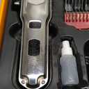 oneisall Dog Clippers for Grooming Thick Hair Professional,Cordless/Rechargeable Pet Grooming Kit with Detachable Metal Combs, Low Noise Heavy-Duty Pet Clippers for Thick/Curly/Fine/Wavy Hair (Sliver)