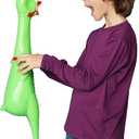 Crazy Huge Rubber Chicken - 29 Inch Giant Screaming Noise Makers for Parties, Pranks, Practical Jokes - Squeaks Up to 45 Seconds - Squawking Novelty Gag Gift Green