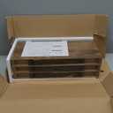 QEEIG Floating Shelves for Wall Bathroom Shelf Bedroom Kitchen Living Room Hanging Book Shelves Small Farmhouse Decor 16 inch Set of 3, Rustic Brown (015-BN3)