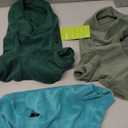 Fitwarm 3 Pack Fleece Sweater, Turtleneck Sweatshirt, Winter Clothes for Small Dogs & Cats, Pet Pullover Jumper, Cat Apparel, Dark Green, Teal Green, Olive Green, Medium