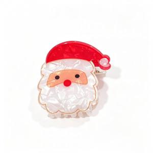 2 x Acrylic Christmas-themed Hair Claw Clip Featuring