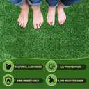 FREADEM Artificial Grass Turf Lawn, 4FTx6FT Indoor Outdoor Garden Patio Landscape Synthetic Grass Mat Party Carpet, Fake Grass with Drainage Holes, Customized Sizes, Soft for Kids and Pets