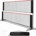 Portable Badminton Net Set, Height Adjustable Sports Net for Pickleball, 10FT