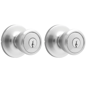 Previous
Next
Atlas® Satin Chrome Home Security Kit Entry Door Knob and Door Deadbolt