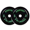 2-Inch Olympic Bumper Plates, Perfect Weight Plates for Weightlifting and Strength Training, Multiple Weights 