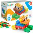 Beblox Building Blocks for Kids  Dog Set  128Piece Connecting Tiles  Interlocking Building Blocks for Kids, STEM Toys Kit, Fun & Educational for Boys & Girls, Preschool Learning Activities Ages 4+