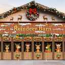 HunnmingRe 16 x 7Ft Christmas Garage Door Banner Decoration Magnetic Garage Door Covers Large Christmas Backdrop Decorations for Indoor Outdoor Xmas Party(Reindeer)