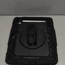 BLOSOMEET Protective Case for iPad Air 13 Inch M3 2025 & M2 2024 with Tempered Glass Screen Protector & Pencil Holder, Rugged Construction iPad Air 13 Cover with Stand Hand Shoulder Strap (Black)