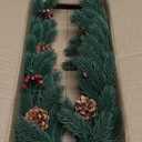 6ft Artificial Christmas Spruce Garland with Pine Cones, Lifelike Winter Greenery Needles Garland Decor for Home, Fireplace, Wall, Porch, Table, Mantle, Indoor Outdoor Decoration