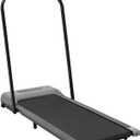 Foldable Treadmill, 220.46lbs Max Capacity 3.0HP Under Desk Treadmill with LED Display for Home Office